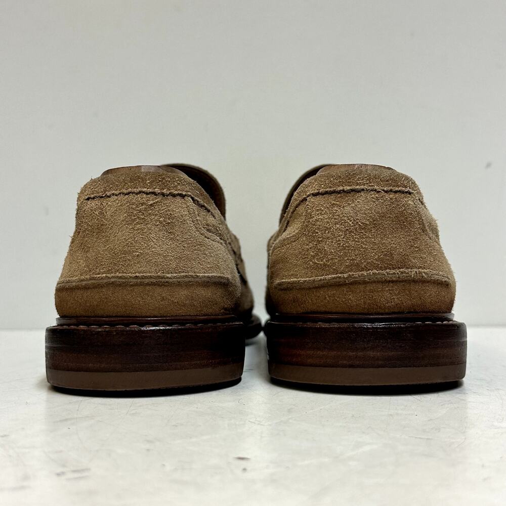 NEW HEELS Brunello Cucinell Brown Suede Penny Loafer Made in Italy EU 43 US 10 D - Picture 8 of 15